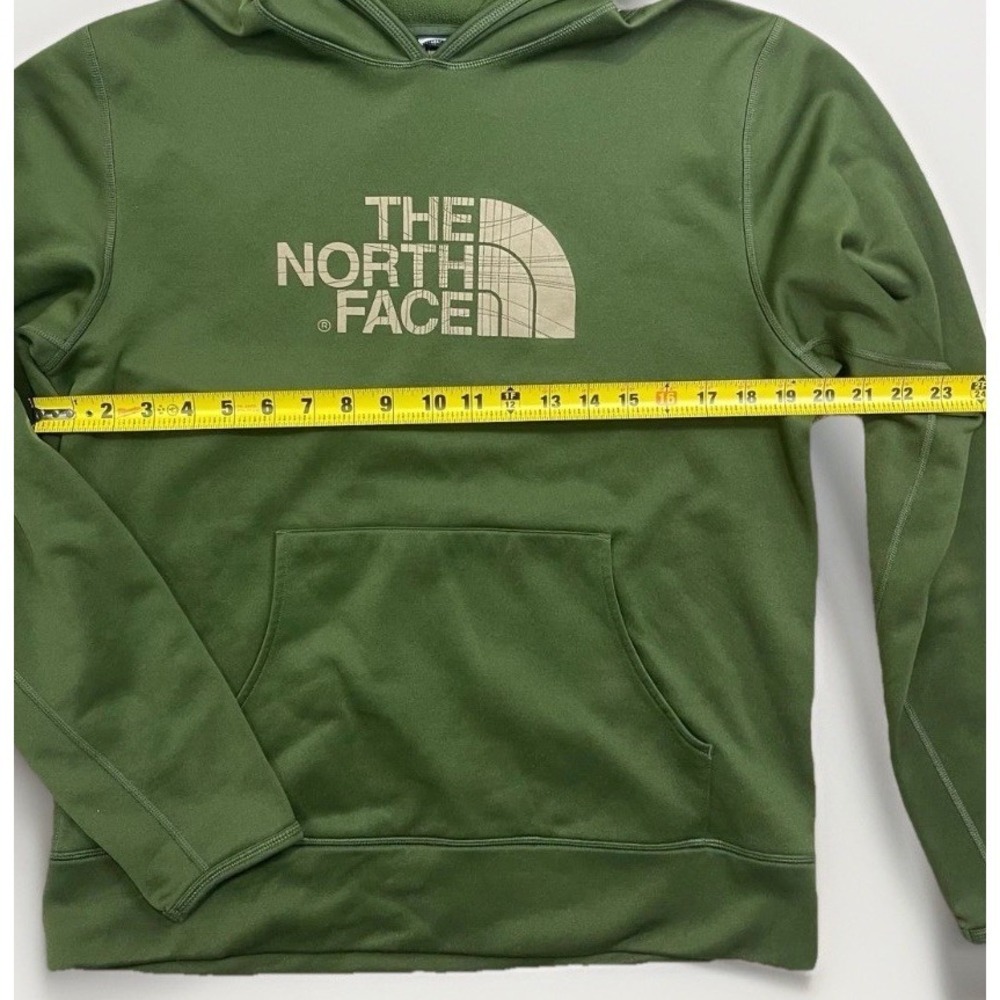 North Face Sweater Mens Medium Green Pullover Hoodie Sweatshirt Mens - Picture 6 of 6